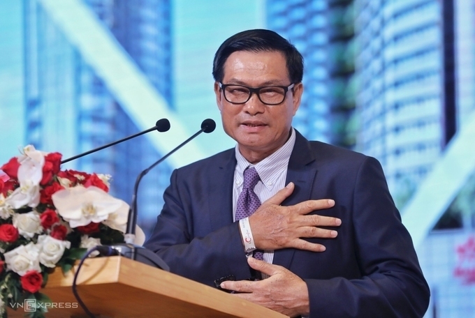 Ông Nguyễn Bá Dương tại phiên họp thường niên ngày 30/6. Ảnh: Quỳnh Trần.