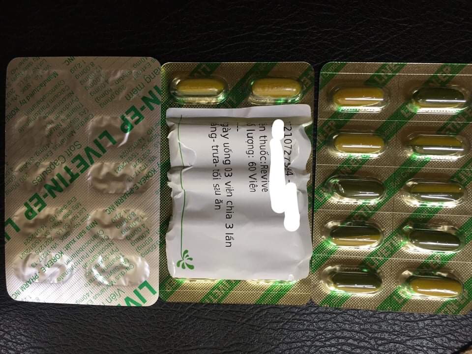 Trên đơn thuốc ghi là Revive, nhưng thuốc lại là Livetin-ep.