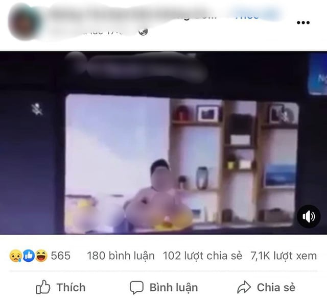 Hình ảnh một nam sinh chia sẻ