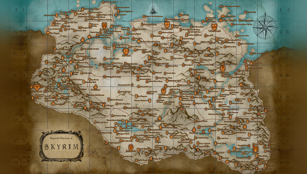 Thế giới trong Skyrim không chỉ rộng lớn mà còn rất chi tiết và chặt chẽ