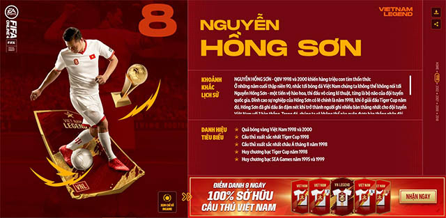 FIFA Online 4 tái hiện hàng loạt huyền thoại Việt Nam trong bản cập nhật mới1