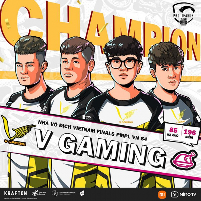 V Gaming chính thức đăng quang ngôi vô địch tại PMPL Việt Nam S46
