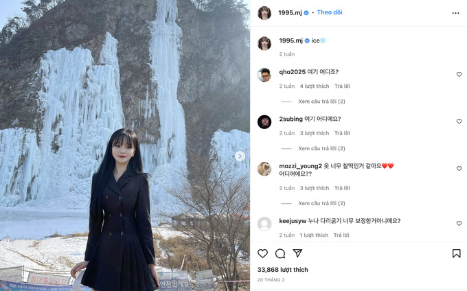 Những hình ảnh vô cùng xinh đẹp và kín đáo gần đây của nữ streamer người Hàn Quốc. Ảnh: Instagram