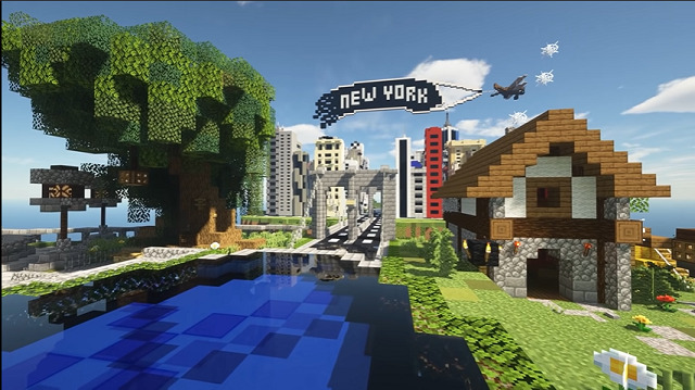 Minecraft New York được tái hiện chân thật với tỷ lệ 1-1 qua sự góp sức của gần 3000 game thủ trên toàn thế giới_8