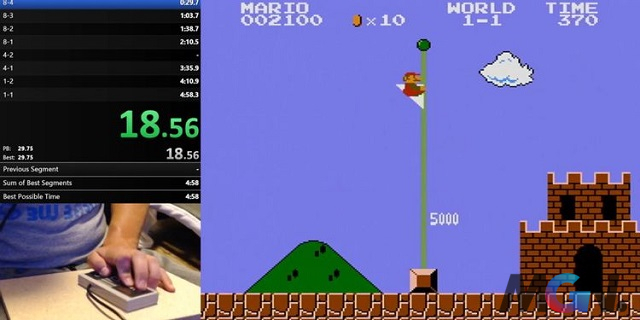 Game thủ thực hiện màn phá đảo game Mario trong 5 phút chỉ bằng một tay_3
