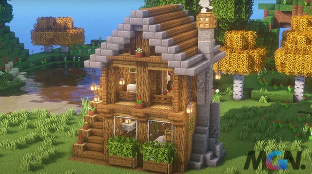 Minecraft Top 10 bản thiết kế nhà kiểu nông thôn-6