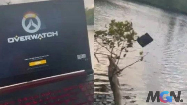 Nhân vật chính trong câu chuyện đã 'quẳng' chiếc Laptop của mình xuống sông sau khi nhận ra bản thân đã quá 'nghiện' Overwatch