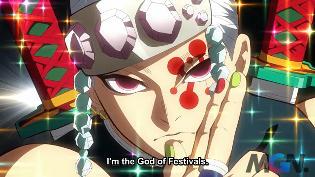 Uzui tiếp tục tự gọi mình là God of Festivals