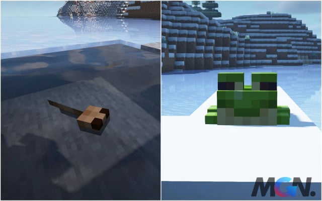 Các biến thể của mob ếch trong Minecraft