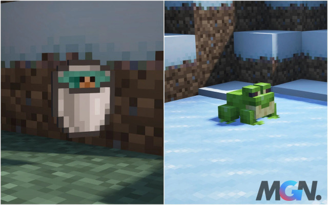 Mob nòng nọc và ếch trong Minecraft 