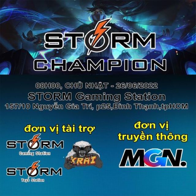 Thông tin giải đấu LMHT STORM Champion