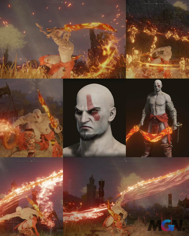 Bản dựng Kratos trong Elden Ring của RiptideKuroki