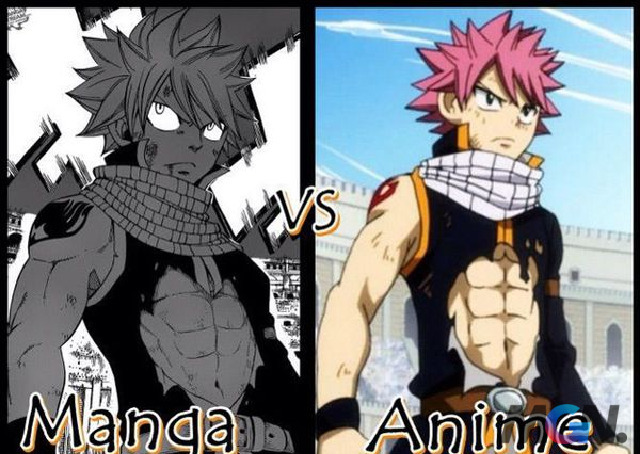 Nét vẽ khác biệt giữa anime và manga của một số series khác