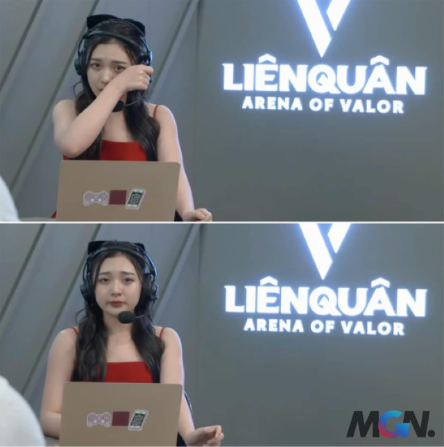 MC Phương Thảo khóc khi chứng kiến V Gaming thắng nghẹt thở tại AIC 2022