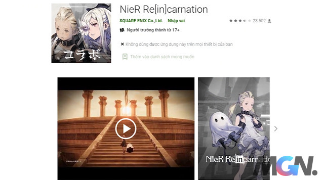 Game thủ quan tâm có thể đặt trước NieR: Reincarnation trên các cửa hàng ứng dụng di động