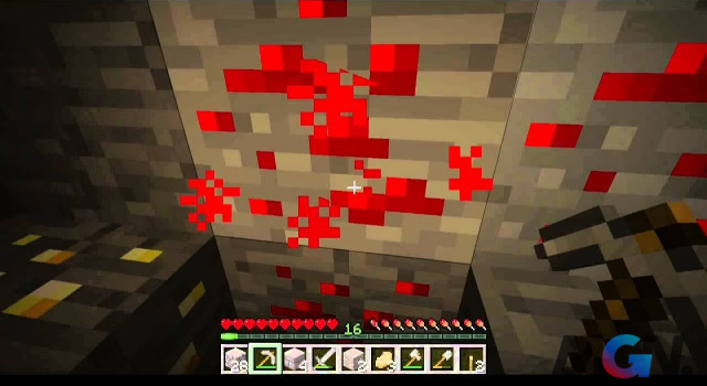 Khai thác Redstone trong Minecraft