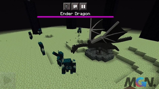 Warden có thể vả to đầu Ender Dragon