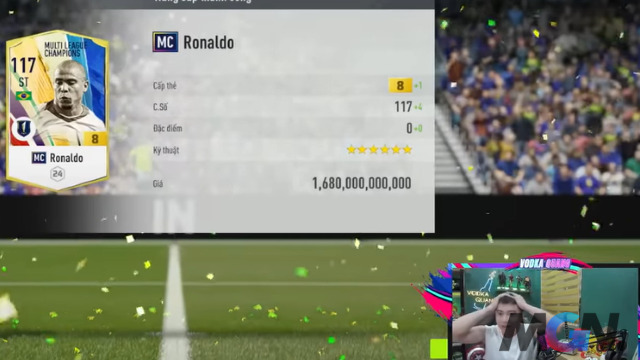 FIFA Online 4 đập thẻ Ronaldo De Lima MC +8 