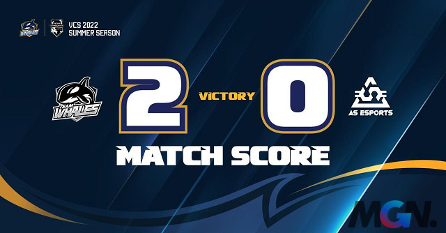 Chiến thắng 2-0 đầu tiên dành cho Team Whales tại VCS Mùa Hè 2022