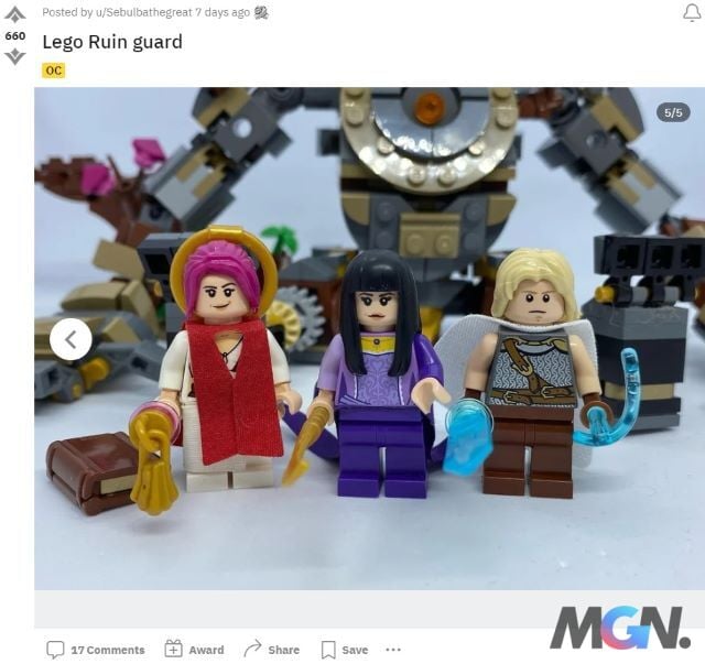 Bài đăng về hình ảnh Thủ Vệ Di Tích bằng Lego