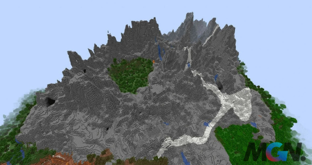 Đỉnh núi đá trong Minecraft