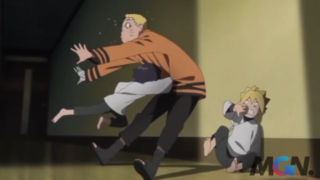 Tuy nhiên đòn điểm huyệt Charka của Himawari làm Naruto khá sợ hãi