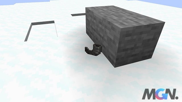 Khi dê húc vào những khối cứng, dê sẽ rơi ra vật phẩm là sừng dê mà các game thủ Minecraft có thể thu thập