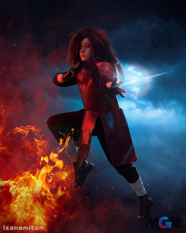 Tạo hình và sức mạnh của Madara đã trở nên vô cùng sống động trong một bộ ảnh cosplay rực lửa, được Izanamitan đăng tải trên Reddit