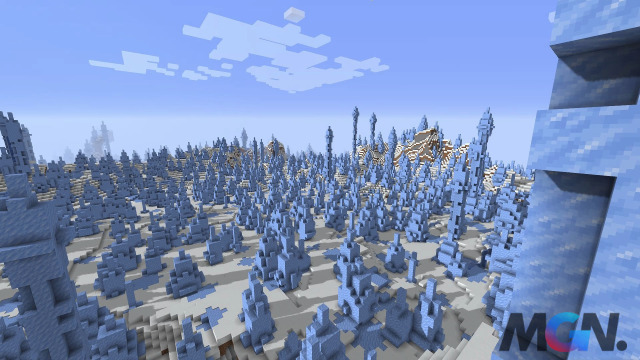 Đỉnh núi băng trong Minecraft