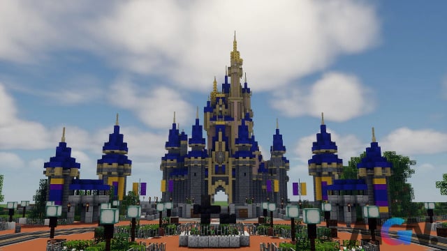Lâu đài Disney trong Minecraft