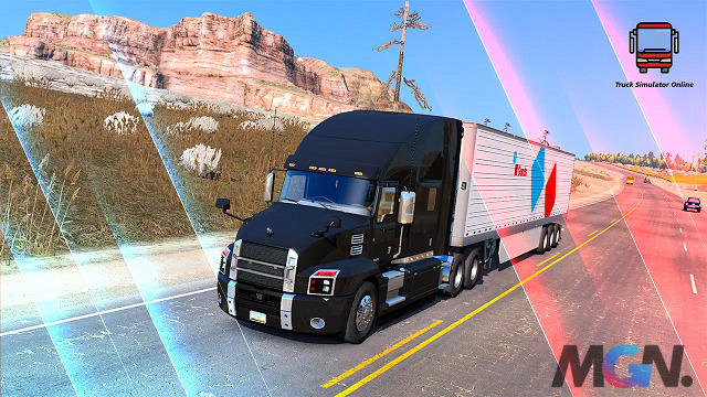 Truck Simulator là trò chơi lái một chiếc xe tải vượt qua các cung đường và tận hưởng cảnh vật 2 bên. 