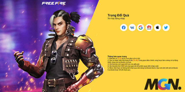 Giftcode Free Fire MAX 27 7 Nhận skin Tường Keo và nhân vật miễn phí_2
