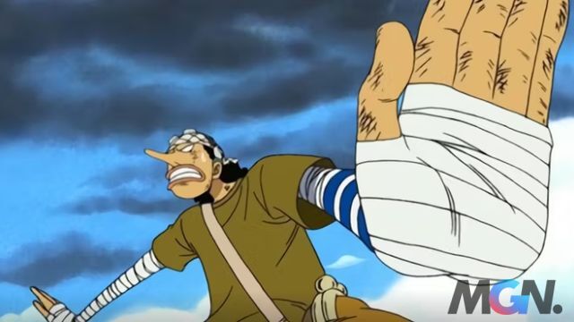 Dù khá sợ Enel nhưng Usopp cũng vô cùng dũng cảm và tạo nên một câu thần chú nhảm nhí để câu giờ trong One Piece