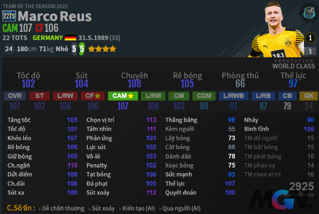 FIFA Online 4 CAM Marco Reus
