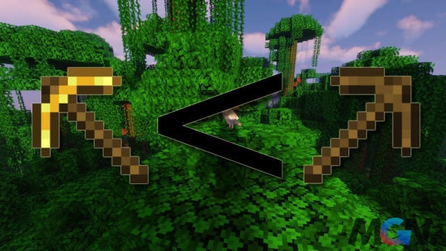 Vàng và gỗ trong Minecraft