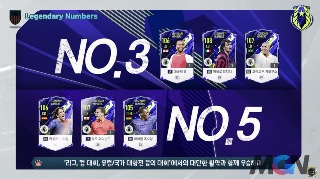 Legendary Numbers FIFA Online 4 Fo4 phiên bản LN