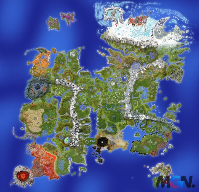 Bản đồ 12k trong Minecraft