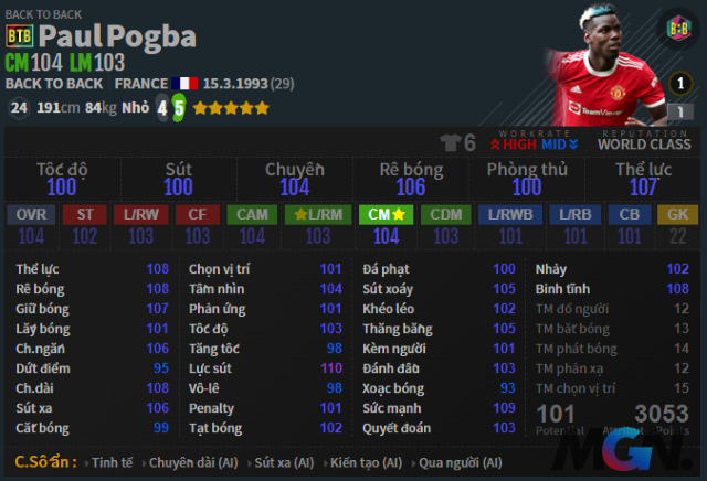 FIFA Online 4: Paul Pogba BTB - phiên bản gần tiệm cận tới đẳng cấp của Gullit