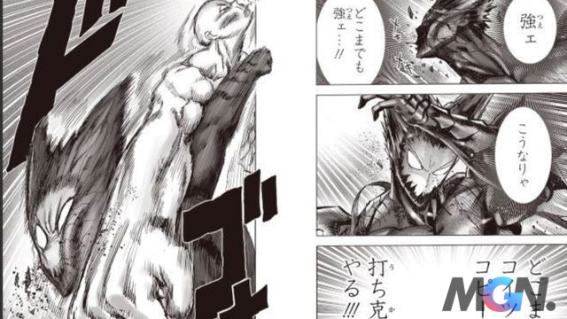 Saitama và Garou trong One Punch Man