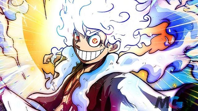 Luffy trong trạng thái thần mặt trời Nika ở One Piece