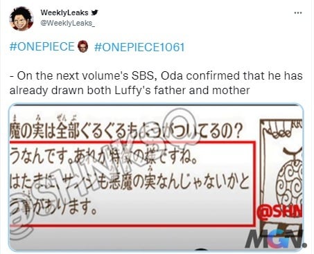 One Piece: Oda cuối cùng cũng nhắc về mẹ của Luffy kiêm \'nóc nhà ...