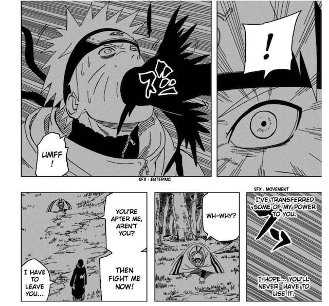 Sức mạnh mà Itachi truyền cho Naruto thông qua con quạ đen là sức ...
