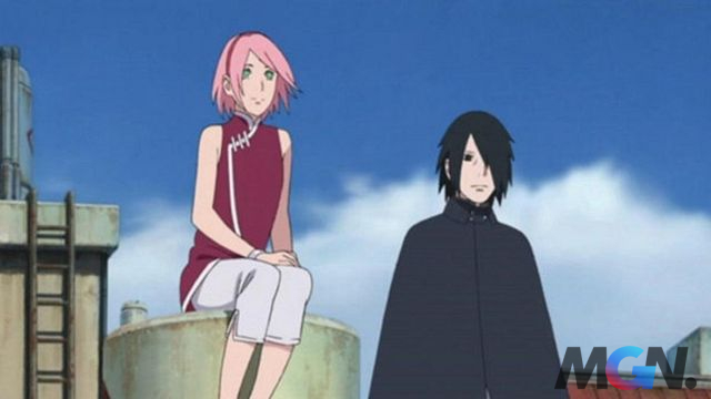 Sasuke và Sakura trong anime Boruto
