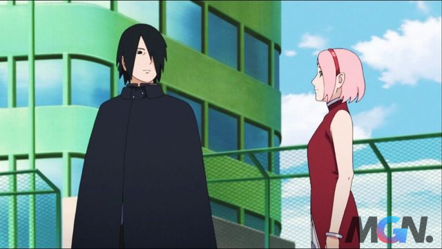 Sasuke và Sakura trong anime Naruto