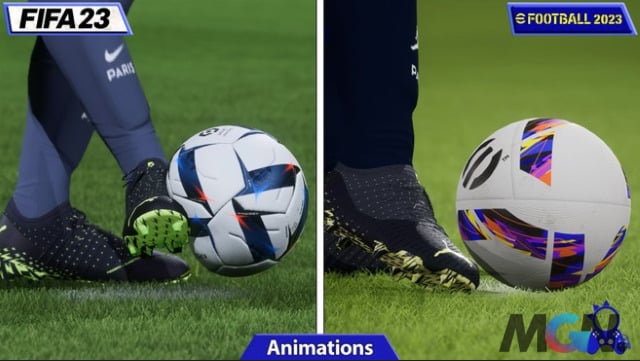 So sánh FIFA 23 vs eFootball 2023, tựa game có đồ họa tốt hơn