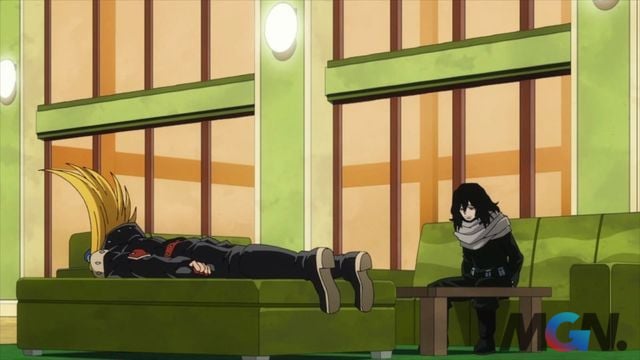 Aizawa và Yamada trong anime My Hero Academia