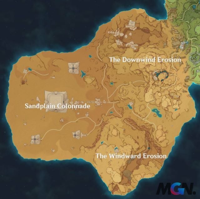 Genshin Impact: Bộ bản đồ lăng mộ sa mạc Sumeru đã được ra mắt