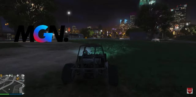 Một chiếc buggy đang di chuyển trong GTA Online