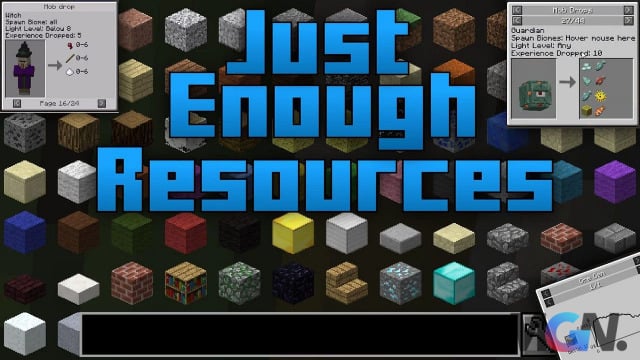Just Enough Resources trong Minecraft
