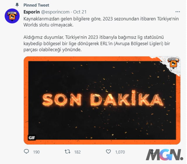 Trang tin Thổ Nhĩ Kỳ tiết lộ về tương lai sắp tới của TCL